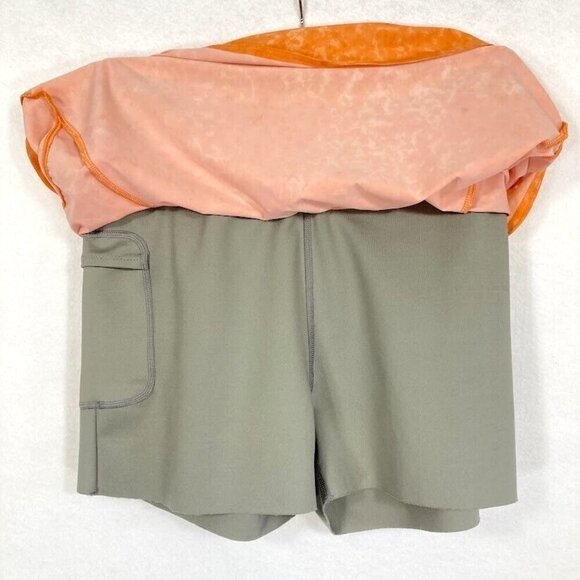 Backcountry Olympus Active Running Skort Med Melon Orange - Picture 4 of 10